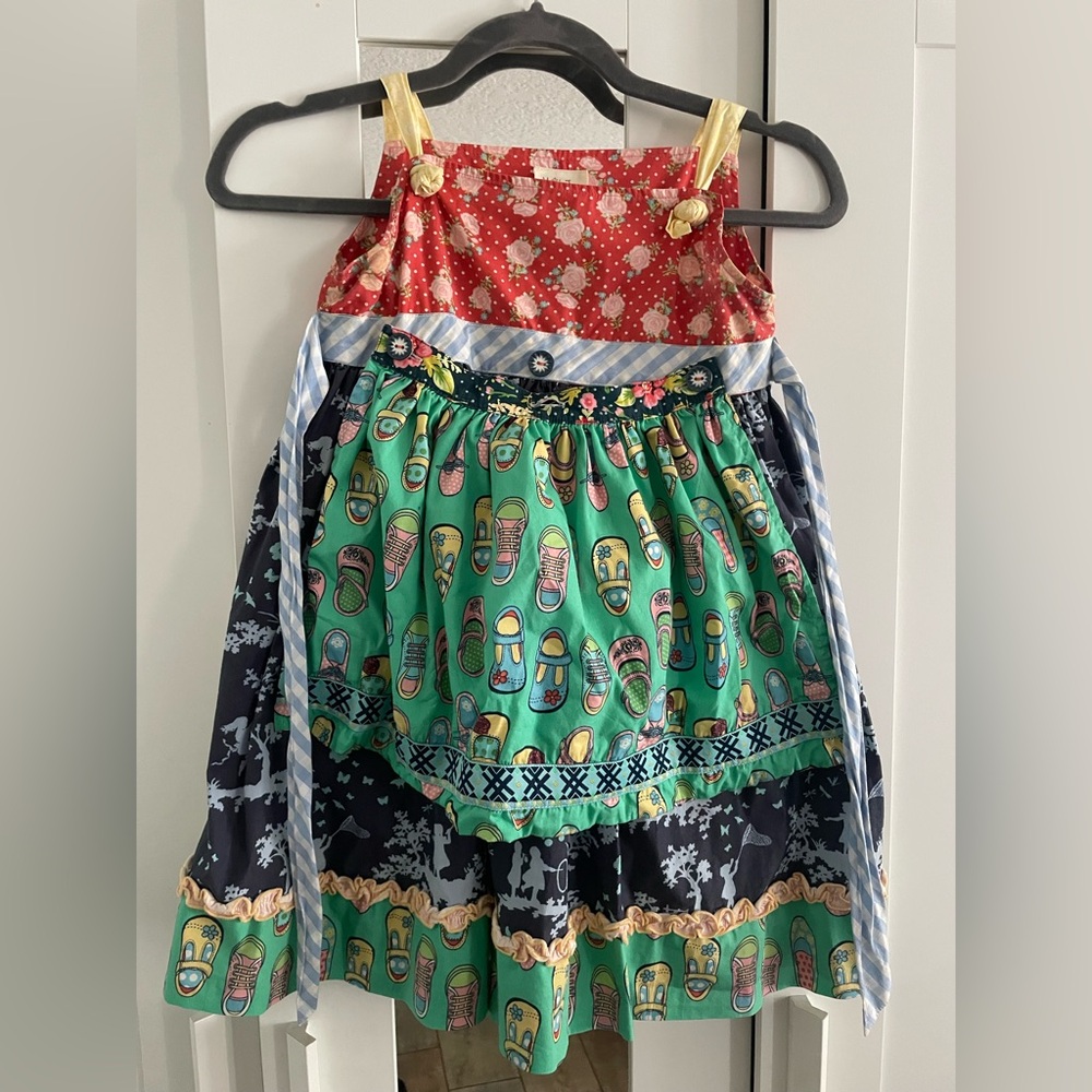 Matilda Jane Red Floral Dress Sz. 8 Girls